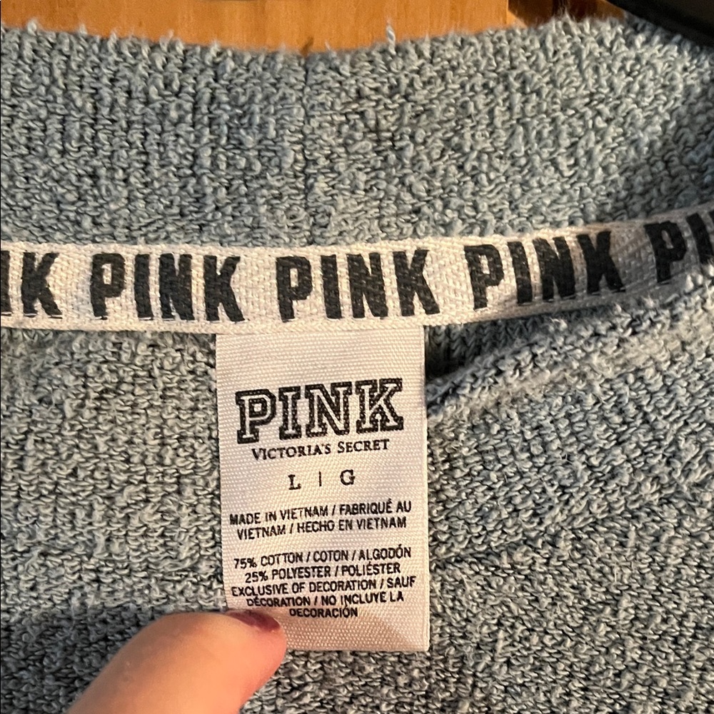 Victoria's Secret Cozy Blue Crewneck Sweater - Picture 2 of 4